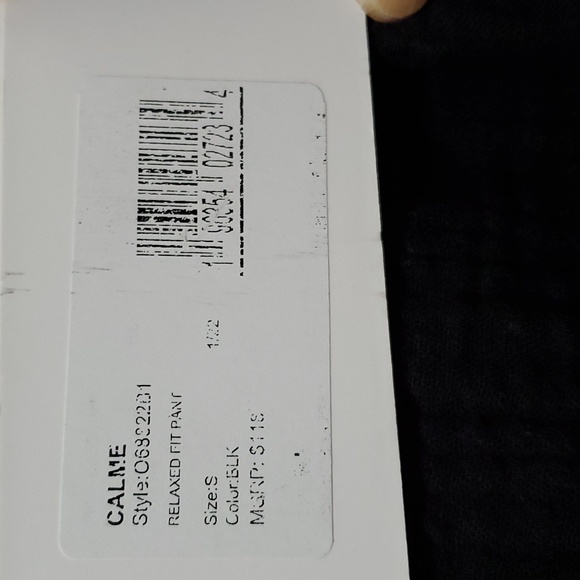 CALME by Johnny Was, Gauze 100% Organic Cotton Relaxed Fit Pant, Size Small, NWT - Picture 4 of 8